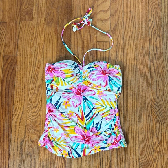 Bleu Rod Beattie Women's Bandeau Tankini Swim Top Pink size 6 NWT - Picture 2 of 10